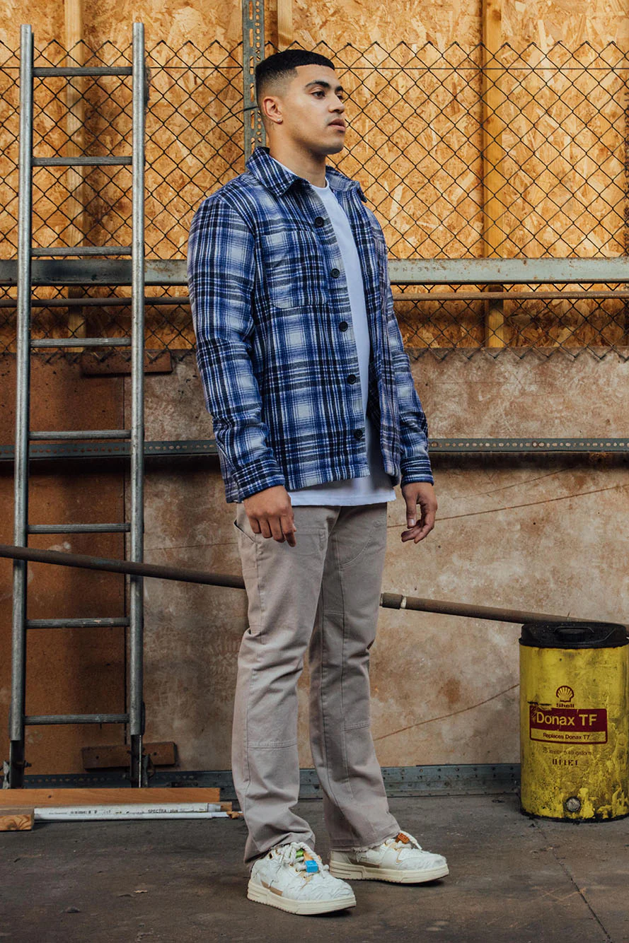 Blue Cotton Shirt Flannel