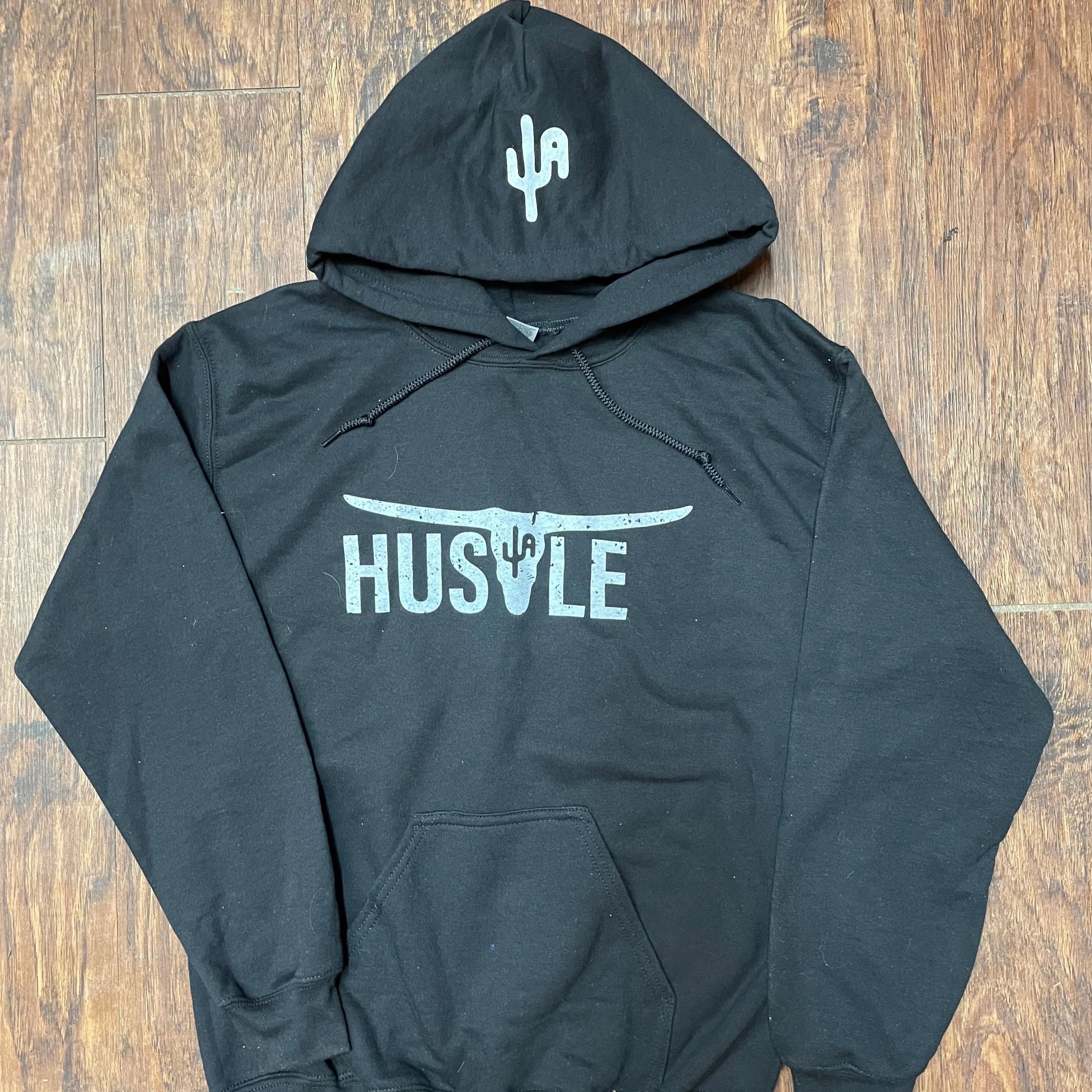 Hustle - Black Adult Hoodie